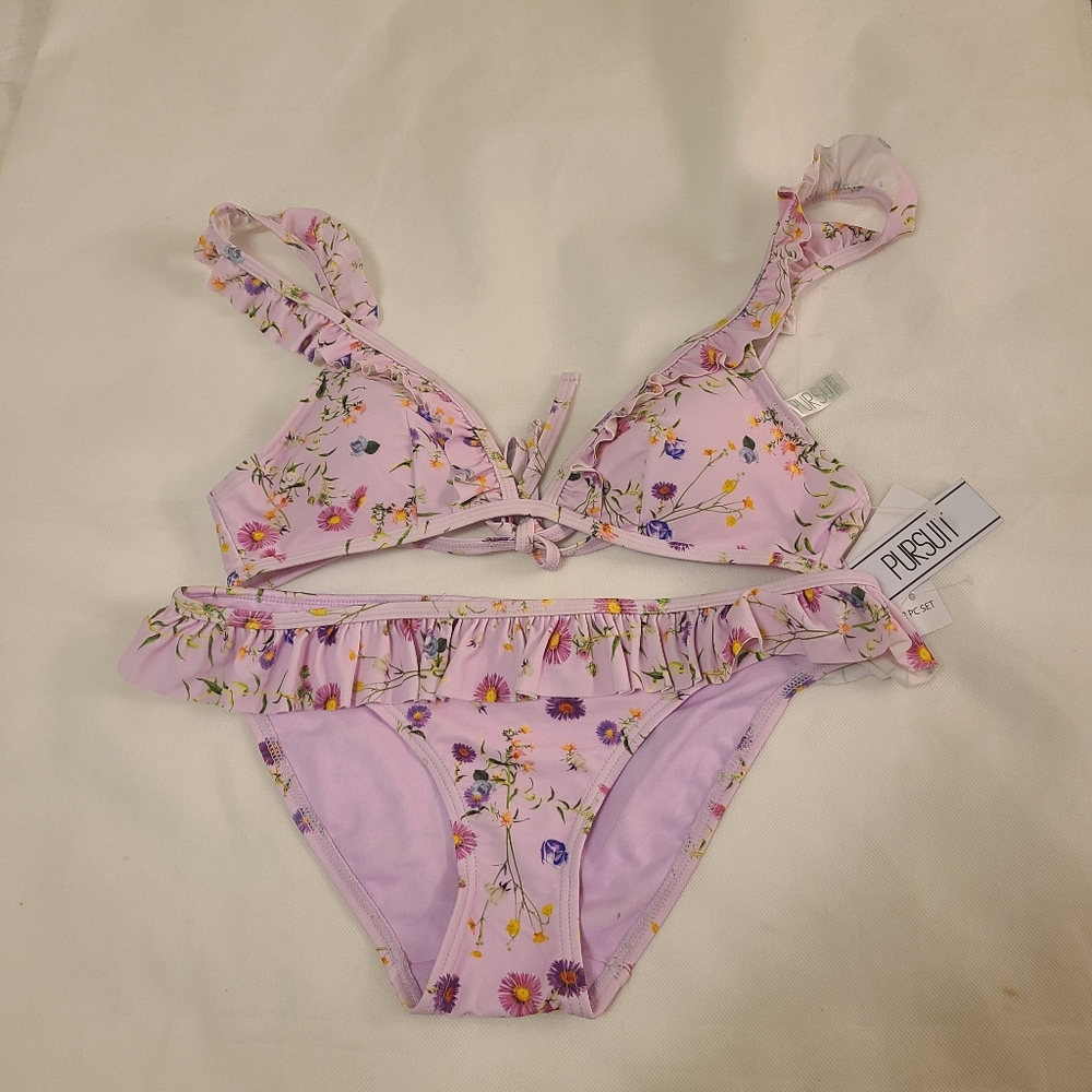 Pursuit Women's Bikini 2piece Floral Print Swimsuit